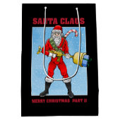 サンタクロースメリークリスマスパート2 ミディアムペーパーバッグ (裏面)