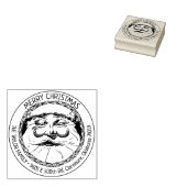 サンタクロースメリークリスマスファミリー差出人住所 ラバースタンプ (押印)