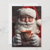 サンタクロースメリークリスマスフラットホリデーカード (正面)