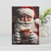 サンタクロースメリークリスマスフラットホリデーカード (スタンド正面)