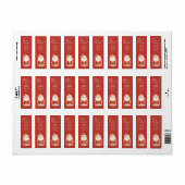 サンタクロースメリークリスマスレッド差出人住所 ラベル (フルシート)