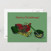サンタクロースモータートライクそり シーズンポストカード (正面/裏面)