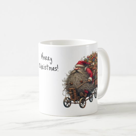 サンタクロースユーモアのある父クリスマス聖ニコラス コーヒーマグカップ (正面右)