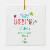 サンタクロースラブライトキッズセラミックオーナメント セラミックオーナメント (裏面)