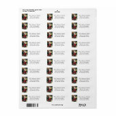 サンタクロースランタン差出人住所ラベル ラベル (フルシート)