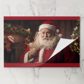 サンタクロースランチョンマット大25シート ペーパーパッド (折り畳み)