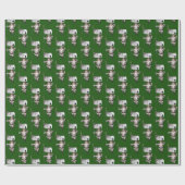 サンタクロースラ遊ブズトランプのポーカー ラッピングペーパー (フラット)