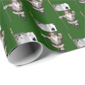 サンタクロースラ遊ブズトランプのポーカー ラッピングペーパー (ロールコーナー)