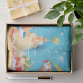 サンタクロースリラックスズオンザトロピカルビーチサンベッド 薄葉紙 (ギフト)