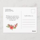 サンタクロースリークリスマスグリーティングホリデー ポストカード (裏面)