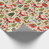 サンタクロースルドルフザレッドノーズトナカイ応援 ラッピングペーパー (角)