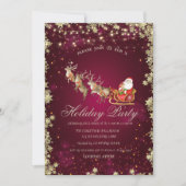 サンタクロースレイトインディアスターズカンパニーパーティー 招待状 (正面)