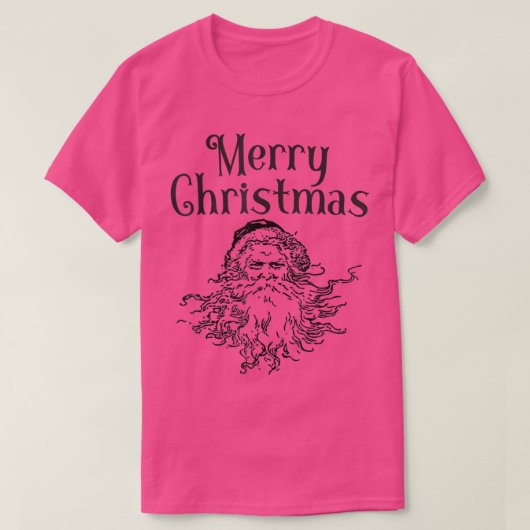 サンタクロースレトロヴィンテージ Tシャツ (デザイン正面)