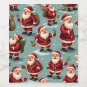 サンタクロースワインボトルインテリア小道具（編集） ワインラベル (シングルラベル)