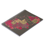 サンタクロースワードクラウドホーホホホ ノートブック (左側)