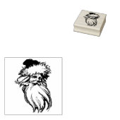 サンタクロースヴィンテージアート ラバースタンプ (押印)