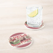 サンタクロースヴィンテージイラストレーションスリー コースター (側面)
