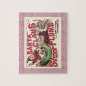 サンタクロースヴィンテージイラストレーションスリー ジグソーパズル (縦)