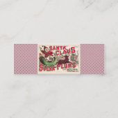 サンタクロースヴィンテージイラストレーションスリー スキニー名刺 (裏面)