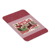 サンタクロースヴィンテージイラストレーションスリー マグネット (右側)