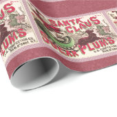 サンタクロースヴィンテージイラストレーションスリー ラッピングペーパー (ロールコーナー)