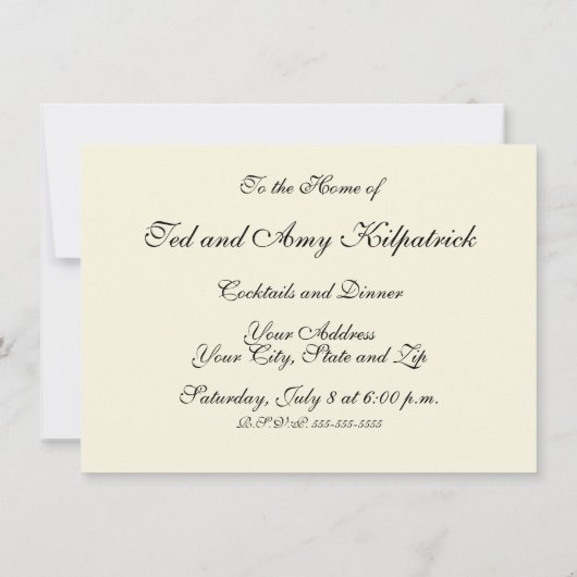 サンタクロースヴィンテージイラストレーションスリー 招待状 (裏面)