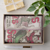 サンタクロースヴィンテージイラストレーションスリー 薄葉紙 (ギフト)