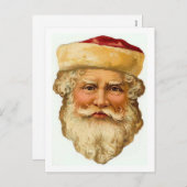 サンタクロースヴィンテージカード シーズンポストカード (正面/裏面)