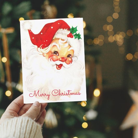 サンタクロースヴィンテージクリスマスホリデーポストカード シーズンポストカード