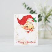 サンタクロースヴィンテージクリスマスホリデーポストカード シーズンポストカード (スタンド正面)