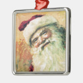 サンタクロースヴィンテージクリスマス メタルオーナメント (左)