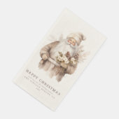 サンタクロースヴィンテージホリデーゲストタオル紙 (コーナー)