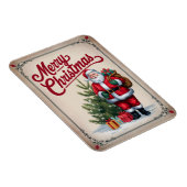 サンタクロースヴィンテージメリークリスマスマグネット マグネット (右側)