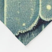 サンタクロースヴィンテージメリークリスマス フリースブランケット (角)