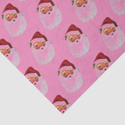 サンタクロースヴィンテージレトロクリスマスキュート魅力的 薄葉紙 (詳細)