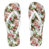 サンタクロースヴィンテージ父クリスマス ビーチサンダル (フットベッド)