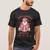 サンタクロース中指フェリーズNavidad Putos醜い Tシャツ (正面)
