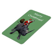 サンタクロース乗りサイ・サイ マグネット (左側)