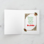 サンタクロース付きクリスマスカード カード (内部)