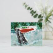 サンタクロース付きクリスマスカード シーズンポストカード (スタンド正面)