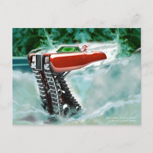 サンタクロース付きクリスマスカード シーズンポストカード (正面)