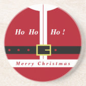 サンタクロース付きクリスマスコースターデザイン-おもしろい コースター (正面)