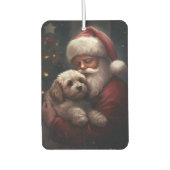 サンタクロース付きコックポークリスマスフェスティバル カーエアーフレッシュナー (正面)