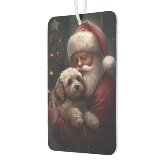 サンタクロース付きコックポークリスマスフェスティバル カーエアーフレッシュナー (左)