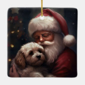 サンタクロース付きコックポークリスマスフェスティバル セラミックオーナメント (裏面)