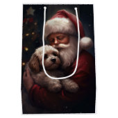 サンタクロース付きコックポークリスマスフェスティバル ミディアムペーパーバッグ (裏面)