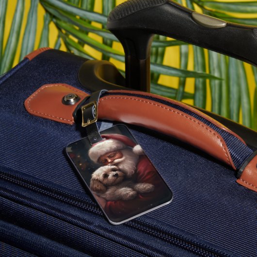 サンタクロース付きコックポークリスマスフェスティバル ラゲッジタグ (正面インサイチュ1)