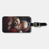 サンタクロース付きコックポークリスマスフェスティバル ラゲッジタグ (正面横)