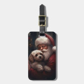 サンタクロース付きコックポークリスマスフェスティバル ラゲッジタグ (正面縦)