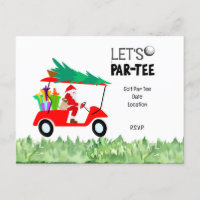 サンタクロース付きゴルフカートLet Par Tee Golf